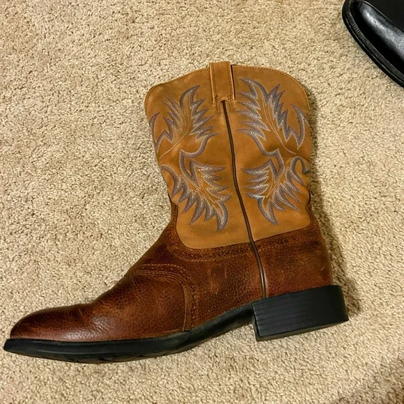 Ariat Men’s Stockman Western Performance Cowboy Boots Round Toe